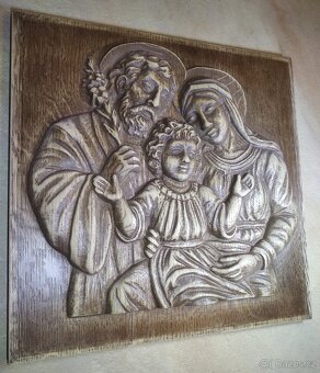 Madona, Ježíš , kříž, svícen, miska - 16