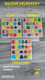 Dřevěné montessori hračky - VÝPRODEJ - 16