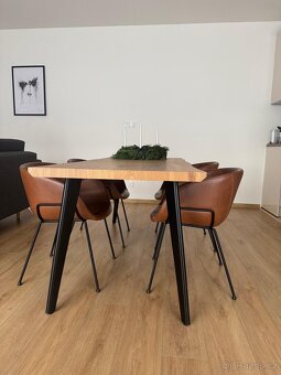 Prodáme jídelní koženkové židle Zuiver Feston – 4 ks, TOP st - 16