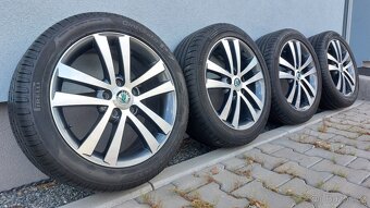 Alu kola 5x112 r17 CYGNUS originál Škoda Octavia II - 16