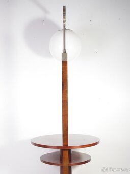 Art Deco Podlahová Lampa Kořenice Ořech - 16