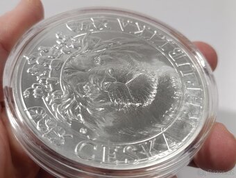 Stříbrná 10 oz investiční mince Český lev 2022 stand, 311gr. - 16