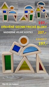 Nové dřevěné montessori hry a hračky - 16