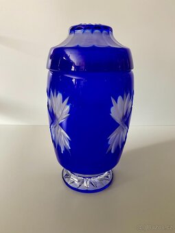 dóza skleněná dóza přejímaný křišťál urna sklo - 16