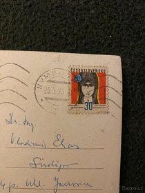 Velmi staré pohlednice se známkami - 16