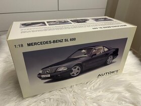 1:18 Mercedes-Benz SL600 (1997) Black - AUTOart Millennium - 16
