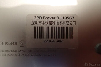 GPD Pocket 3 Mini notebook (Tablet PC) Core i7, 16GB RAM, 1T - 16