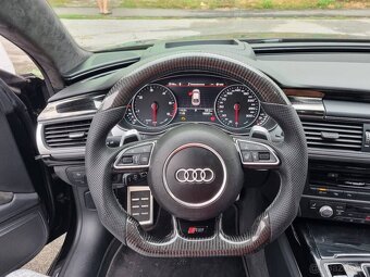 AUDI VOLANT KARBONOVY - zkoseny - karbon - perforovana kuže - 16