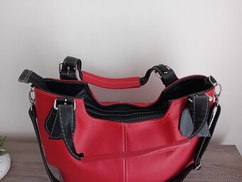 Leather dámská velká hobo kabelka kožená nová - 16