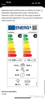 Pračka se sušičkou Lg / 18 kg/11 kg /smart/tablet - 16