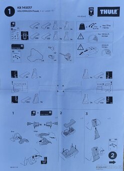 Kit Thule 1778, 5017 - VOLKSWAGEN Passat (B8) Sedan, 15- - 16