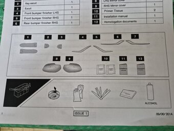exteriérový styling kit (dekorační kit) chrom Nissan Juke (F - 16