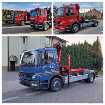 MERCEDES-BENZ ATEGO 1222 hákový nosič + hydr. ruka 2009r - 16