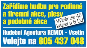 ŽIVÁ HUDBA NA OSLAVY, SVATBY, PLESY + DJ - ZLÍNSKÝ KRAJ - 16