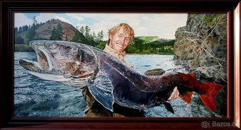 Ručně malované obrazy-kopie-portréty-myslivost atd. - 16