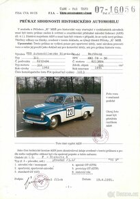 Wartburg 311 RALLYE, FIA doklady, platná RZ, r.v.:1962 - 16