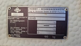 Karavan Hobby de luxe 440 - 16