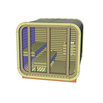 Sauna Marivox, venkovní finská sauna, zahradní sauna - 16