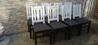 Jídelní stůl+8 židlí -styl vintage - 16