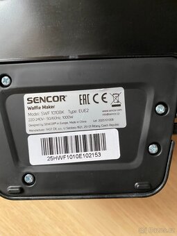 Nový vaflovač Sencor v originálním balení - 16