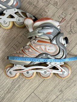 Kolečkové/inline brusle Fila, utahovací kolečko Atop, vel.38 - 16