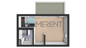 Pronájem moderního bytu 1+kk s balkonem v novostavbě, Černoš - 16