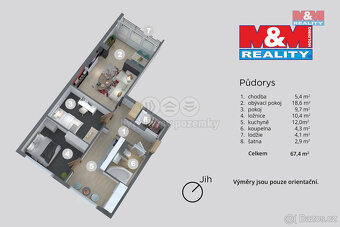 Prodej bytu 3+1, 65 m², Česká Lípa, ul. Svárovská - 16