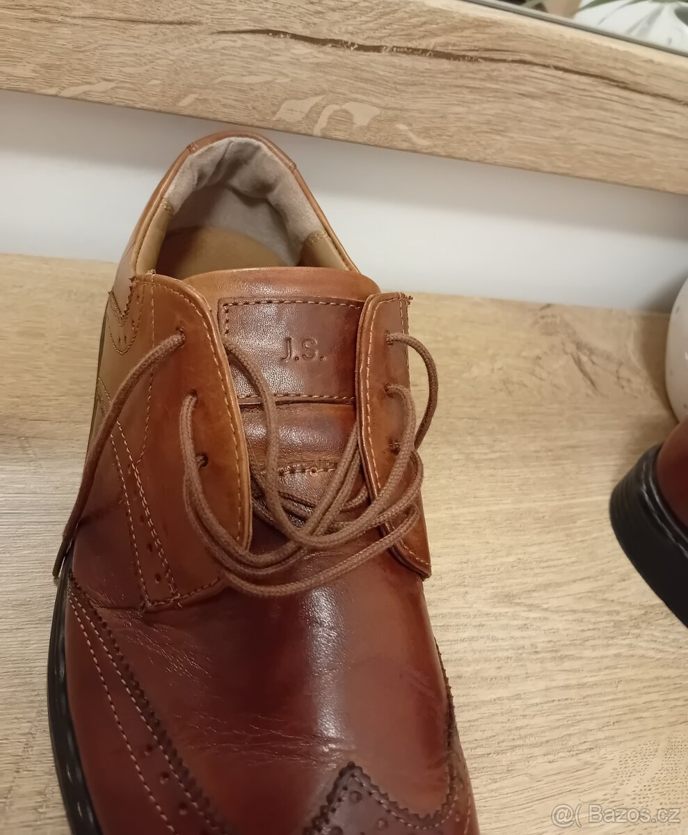 Josef Seibel pánské polobotky vel. 45/46 kožené - 17