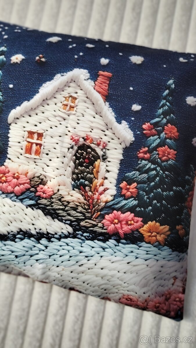 Vánoce 4x 2D povlak na polštář 45x45 cm - 17