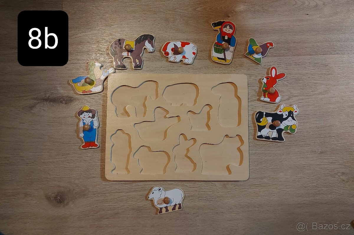 Vkládačka stavebnice dřevěná - 17