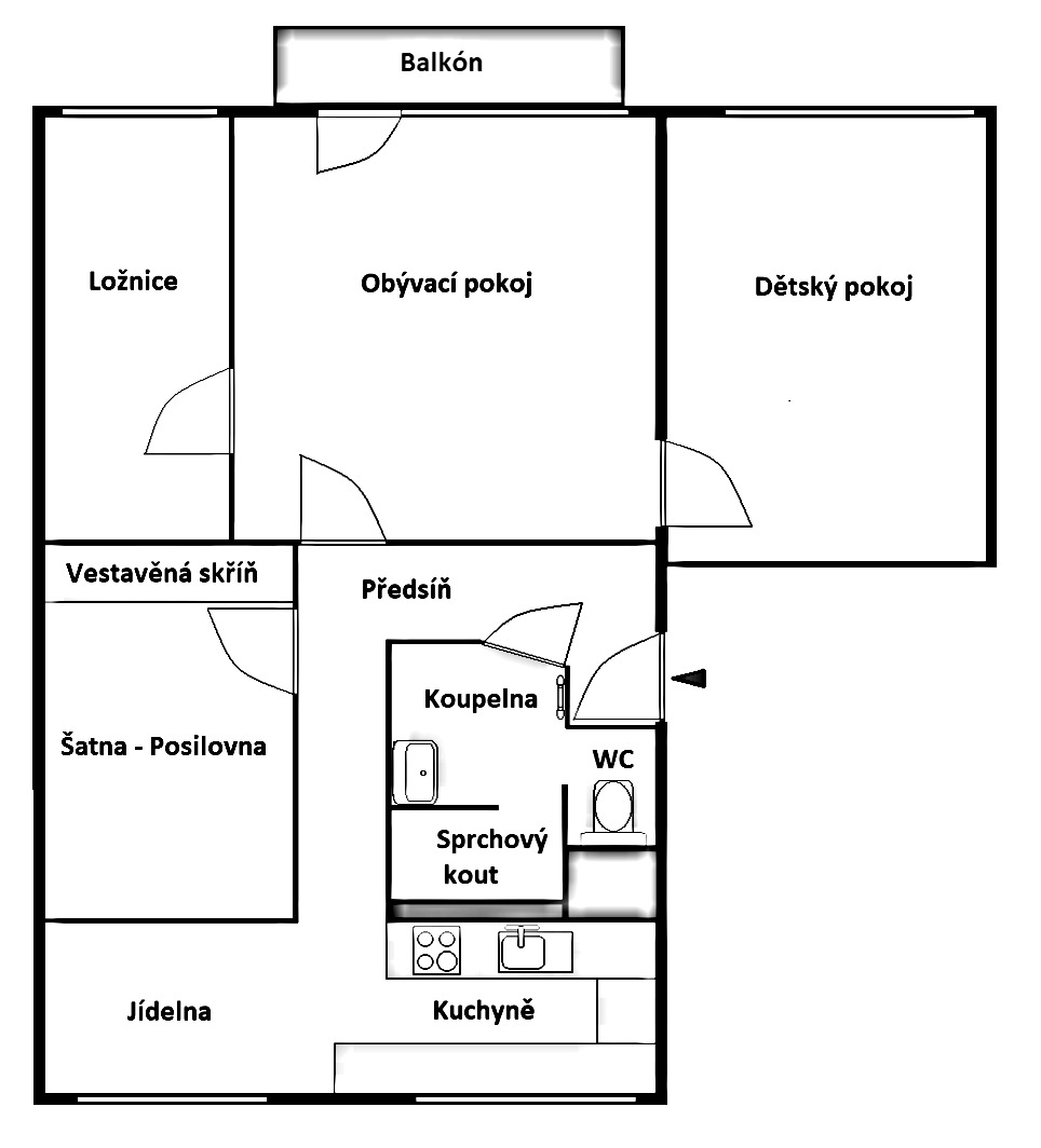Prodej bytu 4+1 Hradec Králové - 17