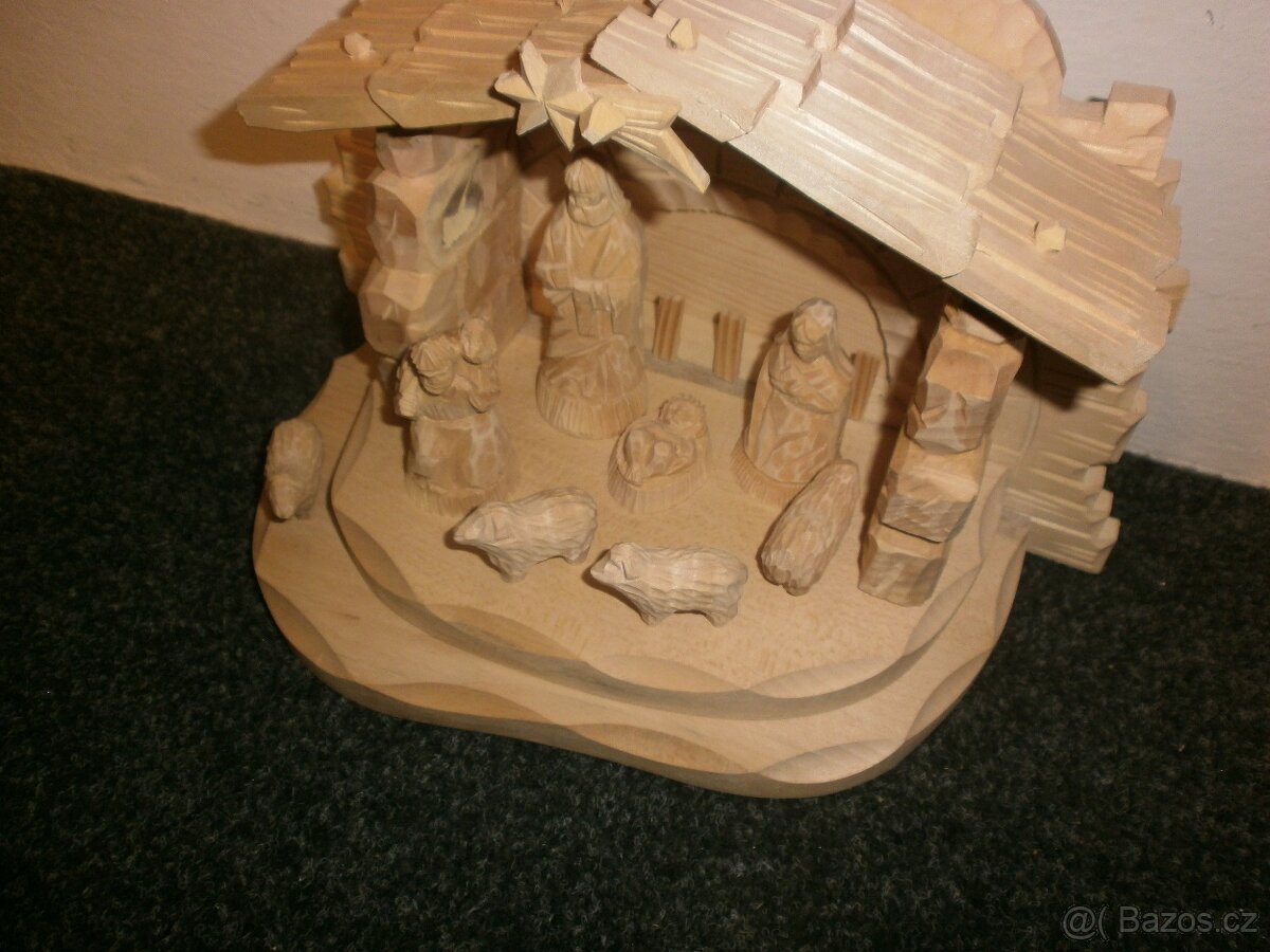 Český dřevěný betlém 14B8 - 17