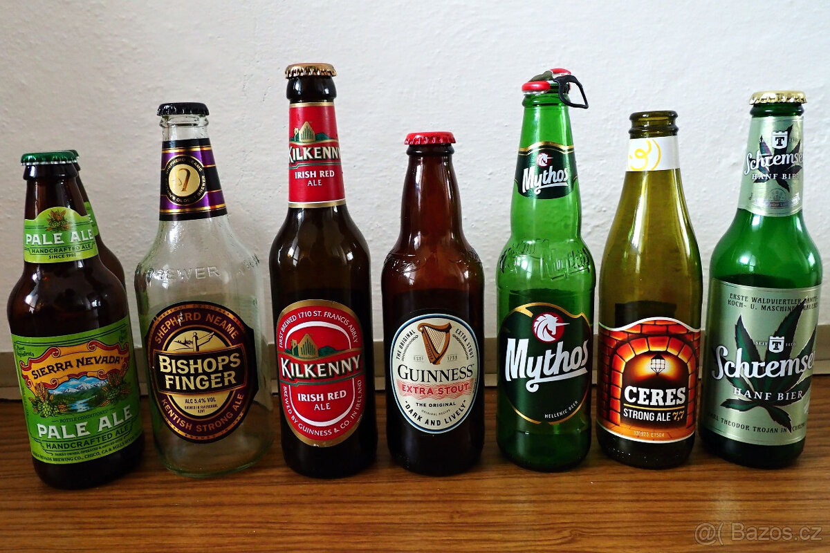 Sběratelské prázdné lahve + pivní lahve a plechovky - 17