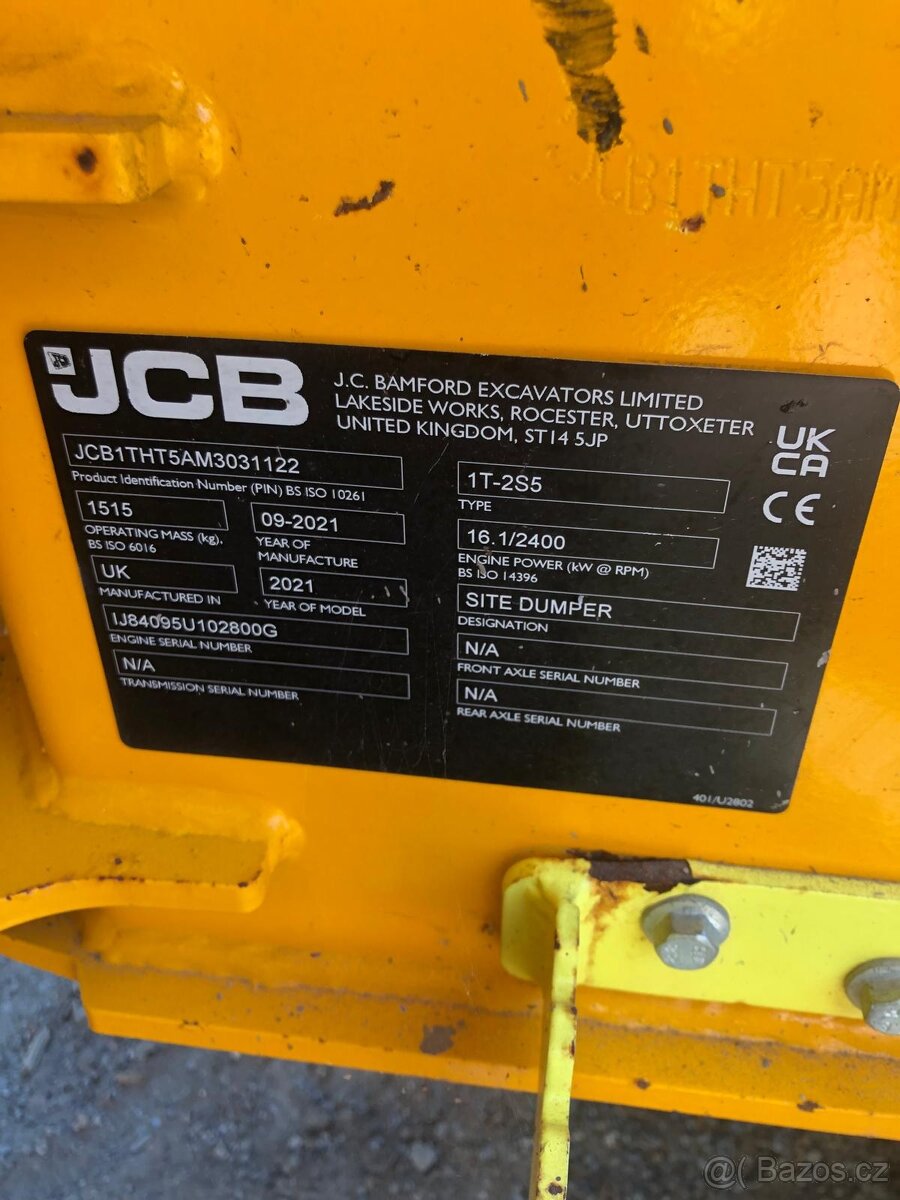 Prodám Kolový dumper JCB 1T - 2S5 - 17