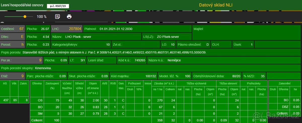 Prodám pozemky v katastrálním území Nemějice - 17