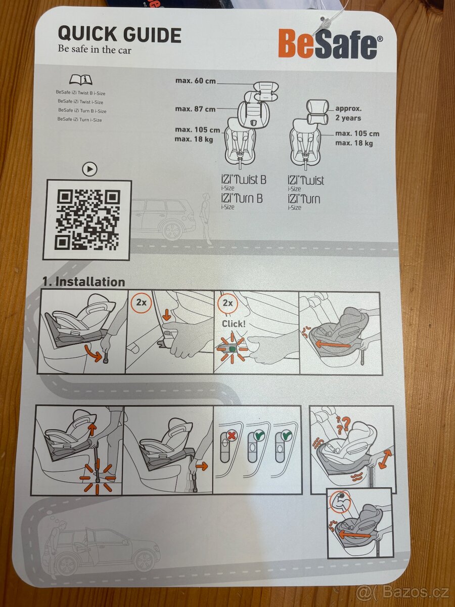 Autosedačka be safe izi turn - 17