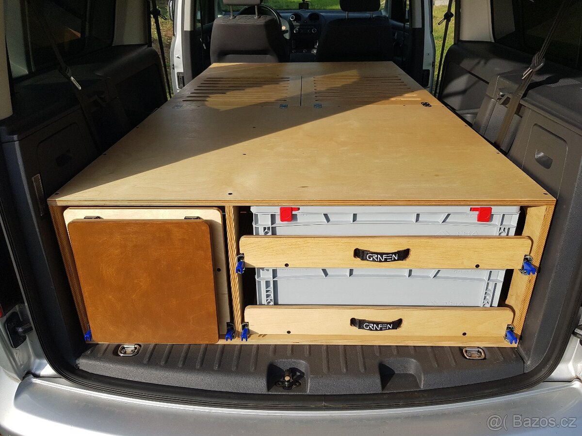 Obytná vestavba, camping box VW Caddy Maxi - 17