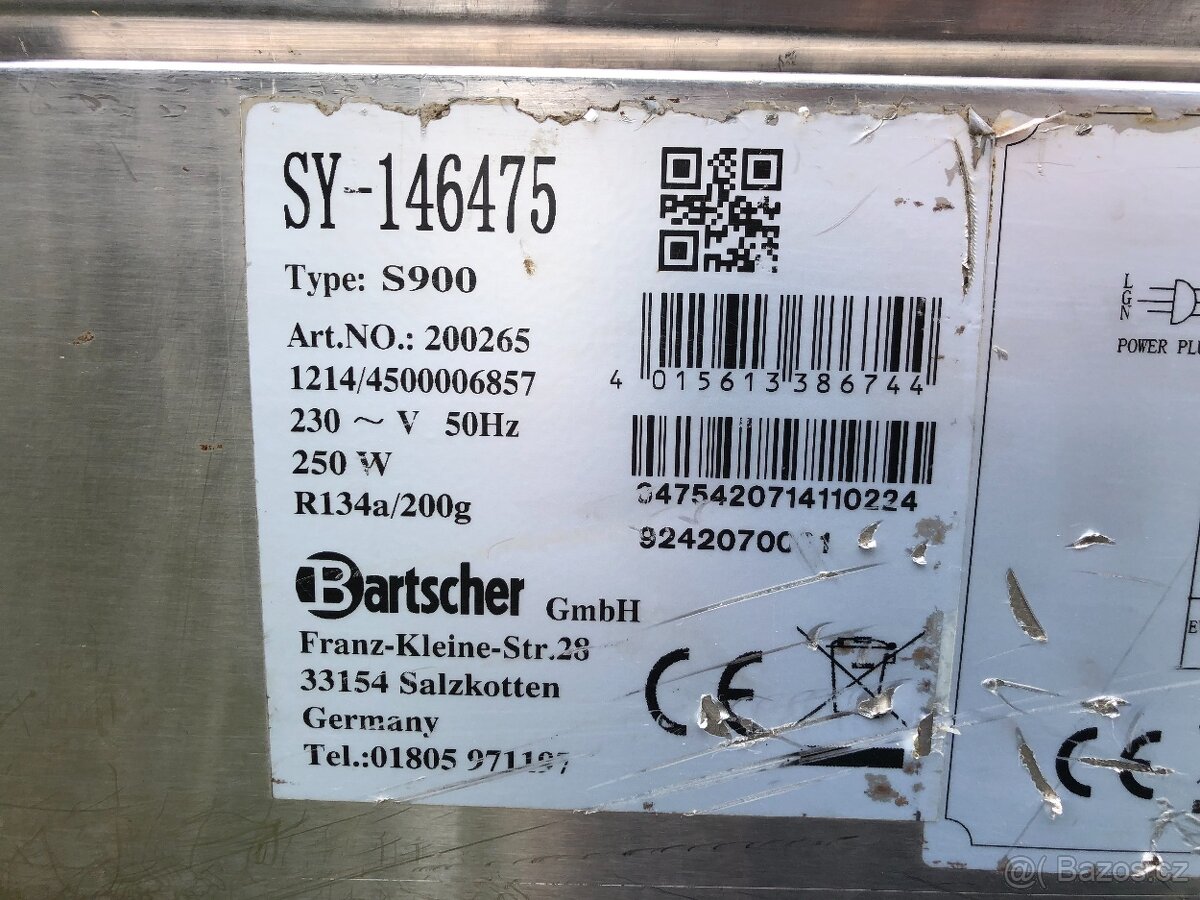 Chladící gastro nerezový stůl zn.BARTSCHER typ S900 (27486L) - 17