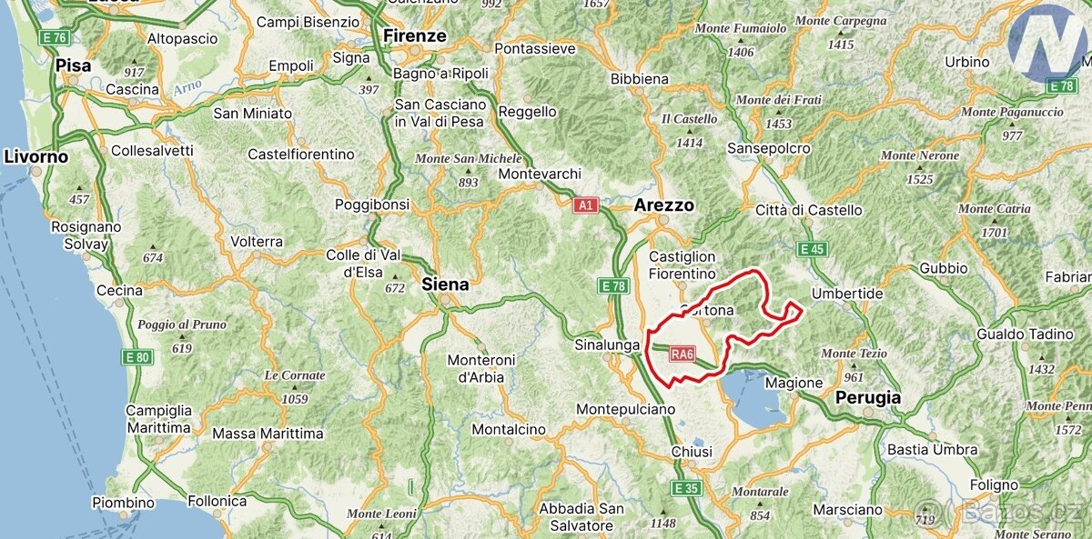 Historický dům Flavio v centru Cortony, Toskánsko - 17