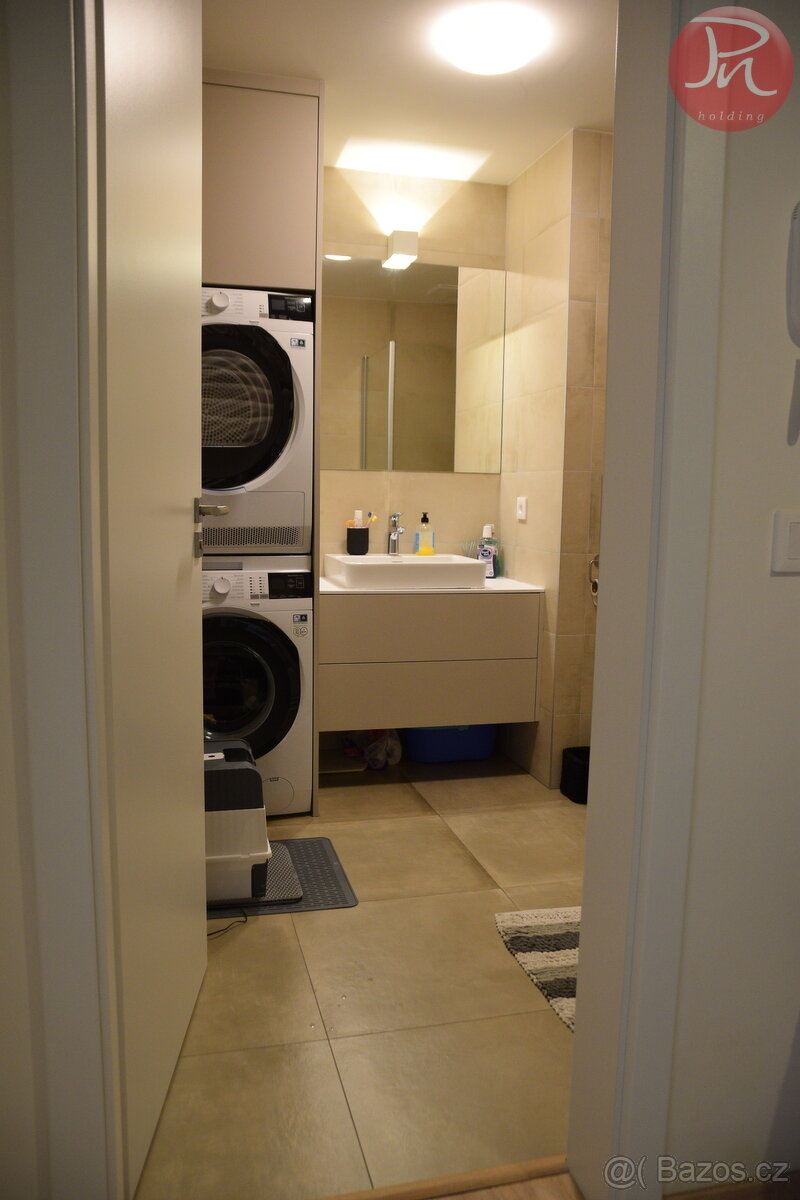 Pronájem luxusního bytu 1+kk – novostavba, 48,63 m², lodžie, - 17