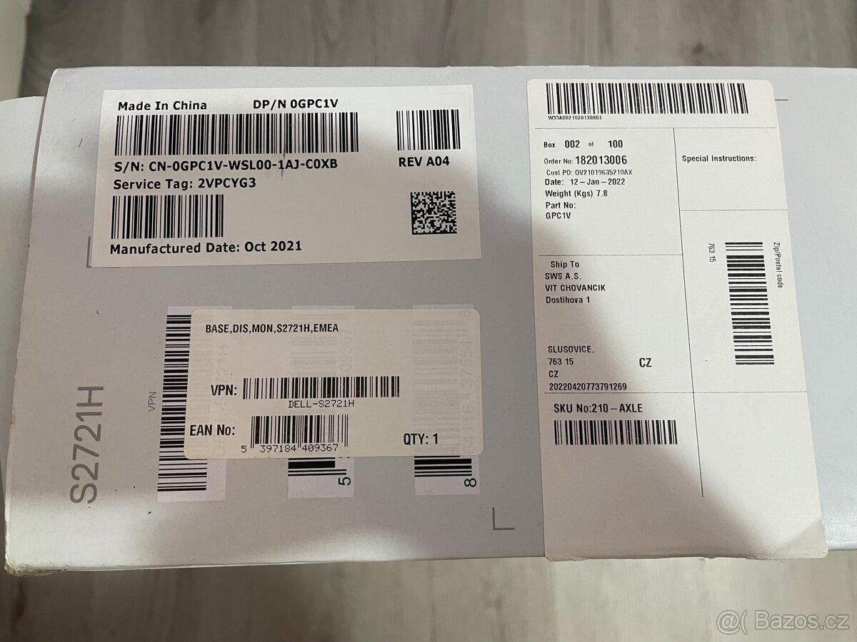 27” 2021 Monitor DELL S2721H - 17