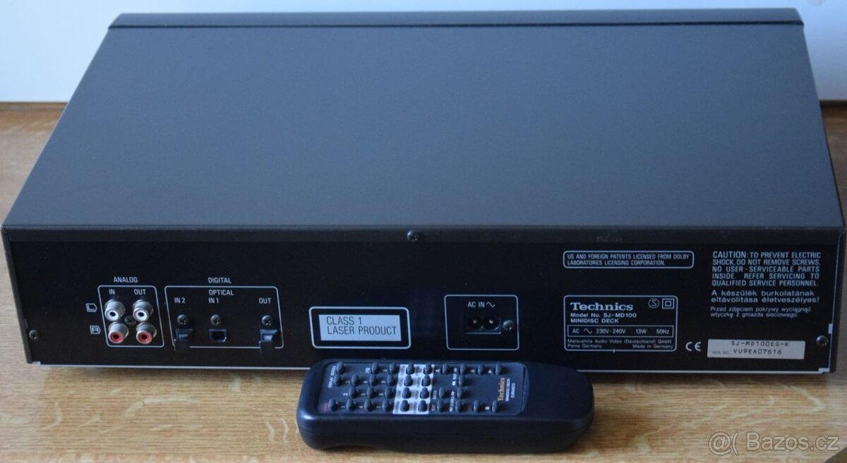 Minidisc TECHNICS SJ-MD100, nové DO, manuál, MD disky - 17