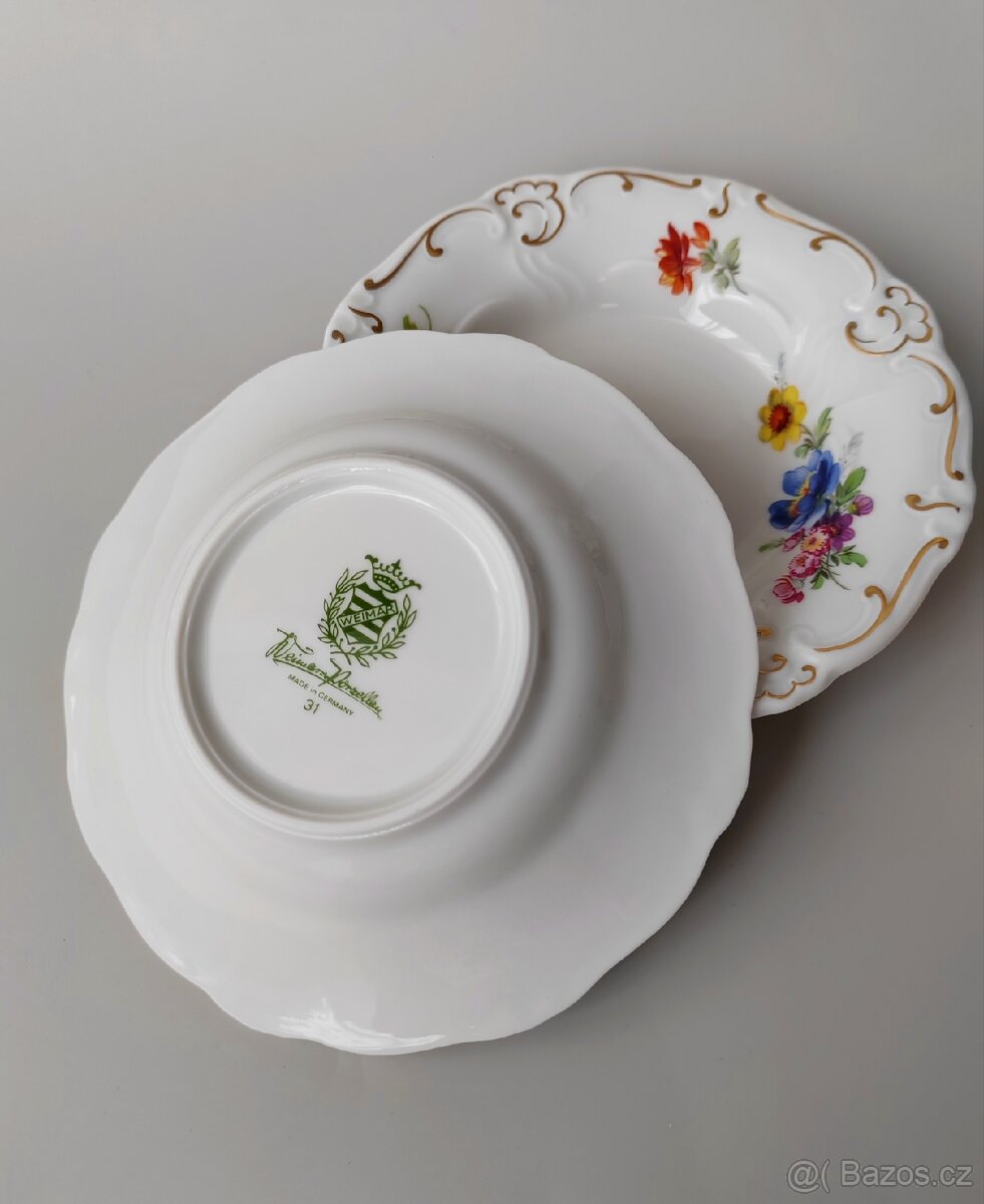 Jedinečná sbírka kvalitního porcelánu od manufaktury Weimar - 17