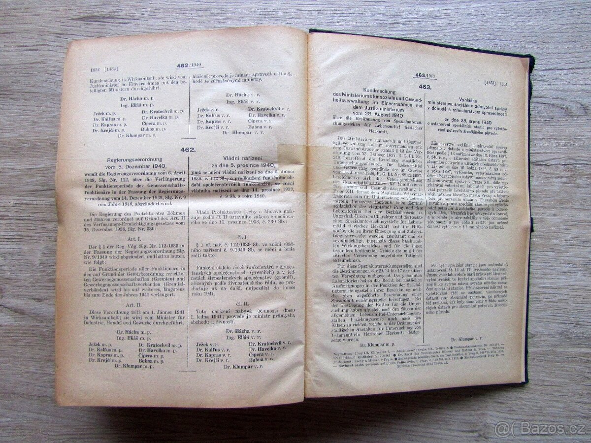 Sbírka zákonů a nařízení 1940 Sammlung se státním znakem - 17