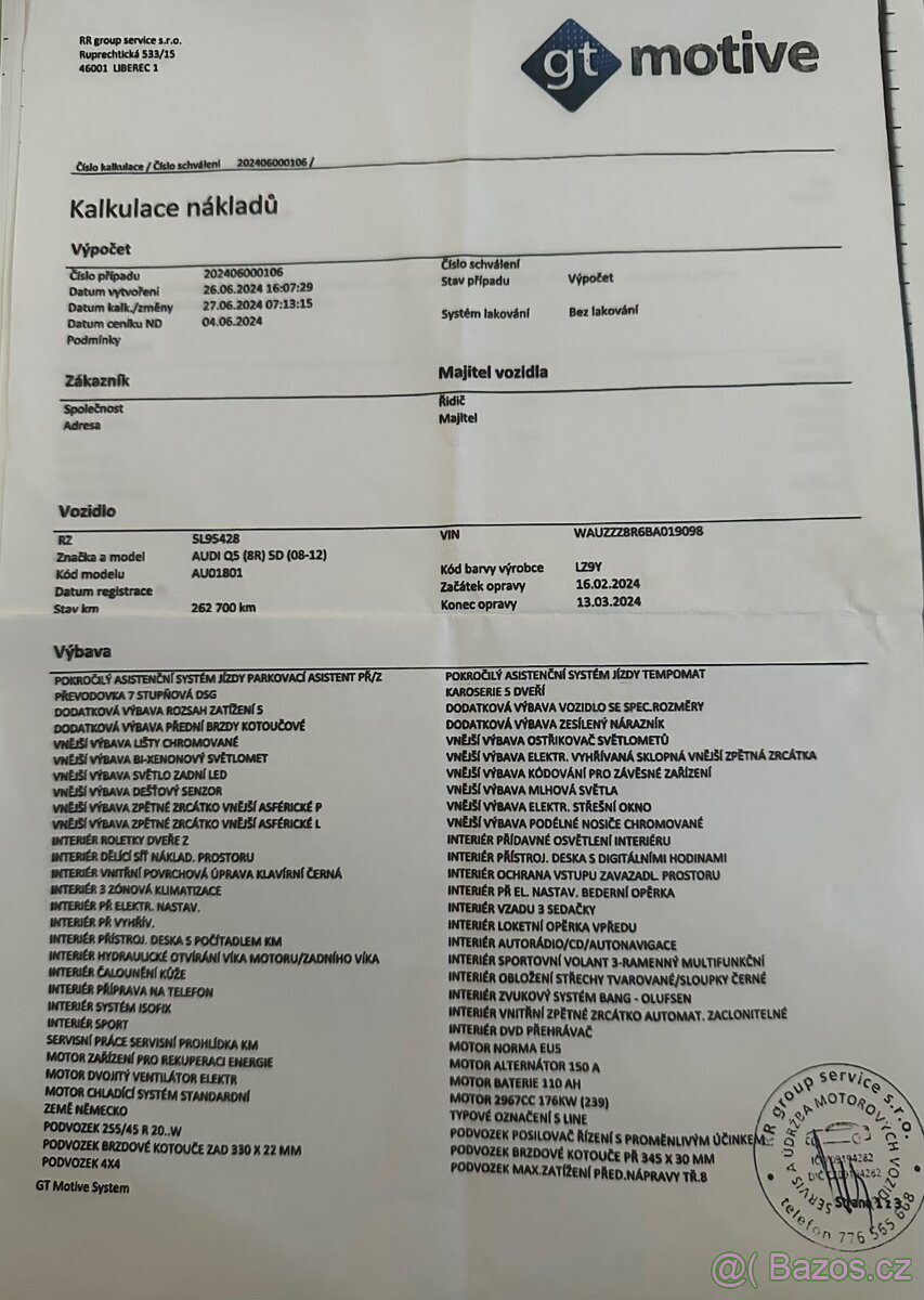 Prodám Audi Q5 , 3.0 TDi - S-line - 17