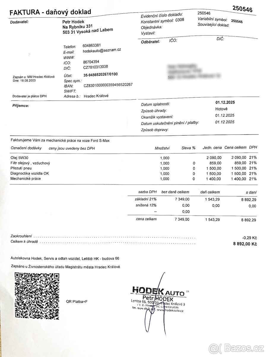 FORD S-MAX 2.0TDCI 122KW 2014 188.000KM PO SERVISU NOVÉ PNEU - 17