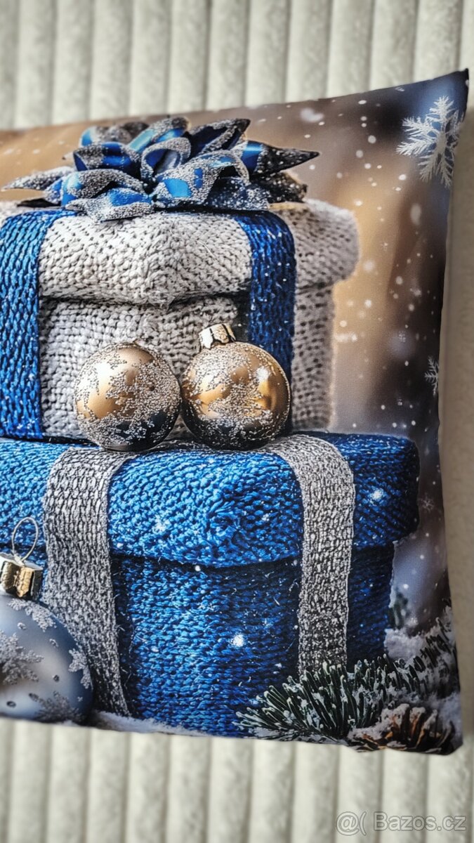 4x "Vánoční" povlak na polštář 45x45 cm - 17