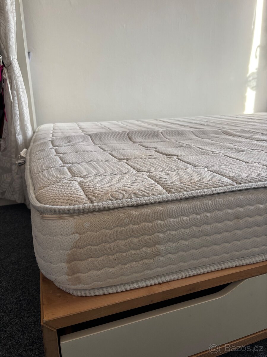 Ikea Mandal postel 160x200 + matrace DORMEO - 17