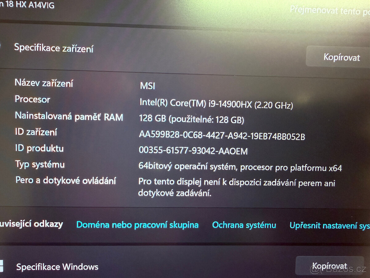 MSI TITAN 18 HX A14VIG - 17