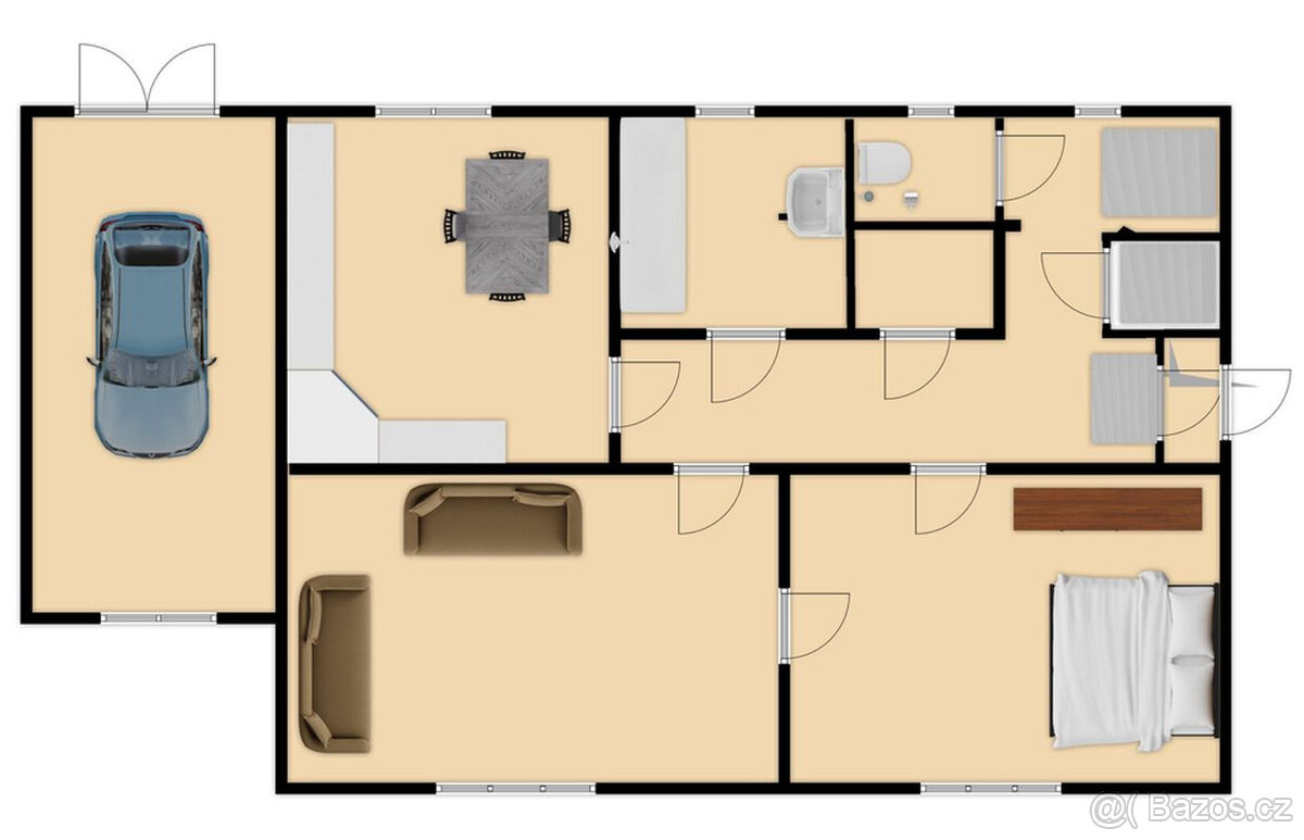 Rodinný dům se zahradou u řeky Otavy, Čepice u Sušice - 17